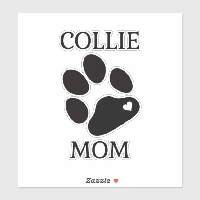 Collie Mom Sticker (Sheet)