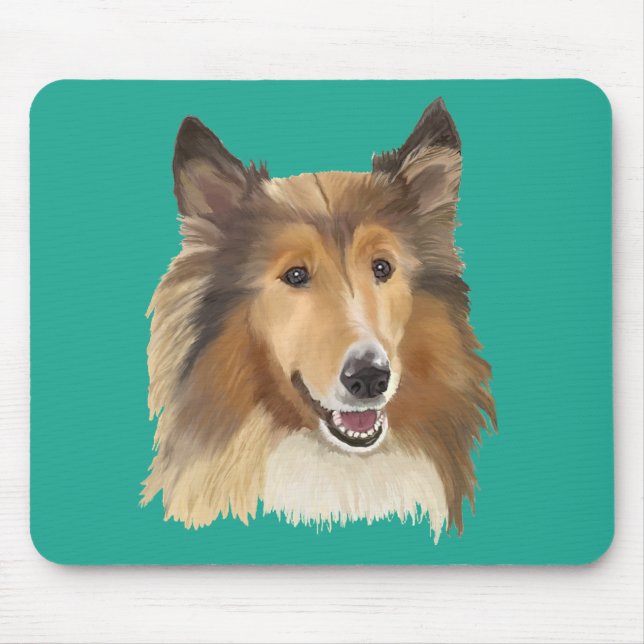 Collie Mouse Pad (Front)