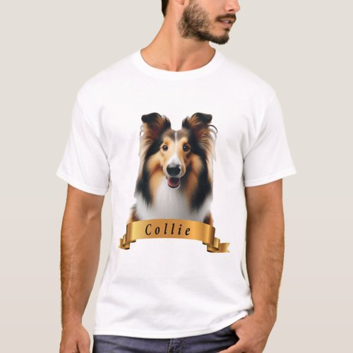 Collie ove friendly cute sweet dog T_Shirt