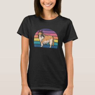 Collie Owner Dog Animal Pet Retro Rough Collie T-Shirt