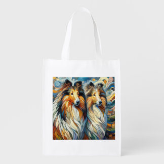 Collie Paw Casso Grocery Bag