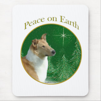 Collie Peace on Earth Mouse Pad