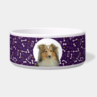 Collie Personalized Photo & Name Dog Bowl