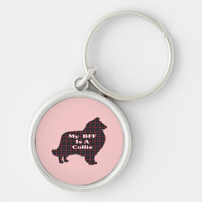 COLLIE ROUGH BFF KEYCHAIN (Front)