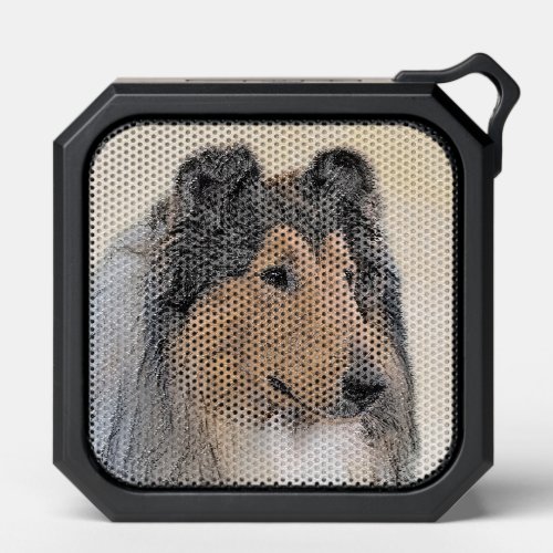 Collie Rough Painting _ Cute Original Dog Art Bluetooth Speaker
