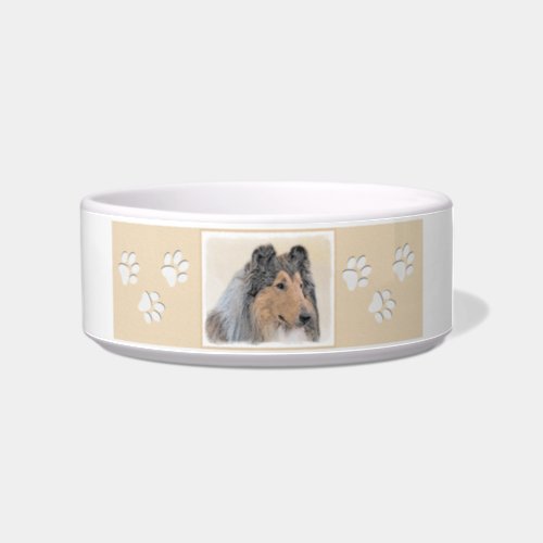 Collie Rough Painting _ Cute Original Dog Art Bowl