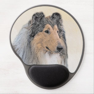 Collie (Rough) Painting - Cute Original Dog Art Gel Mouse Pad