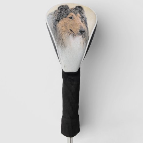 Collie Rough Painting _ Cute Original Dog Art Golf Head Cover