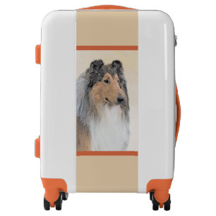 Collie (Rough) Painting - Cute Original Dog Art Luggage