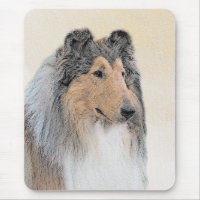 Collie (Rough) Painting - Cute Original Dog Art