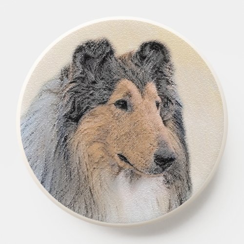 Collie Rough Painting _ Cute Original Dog Art PopSocket