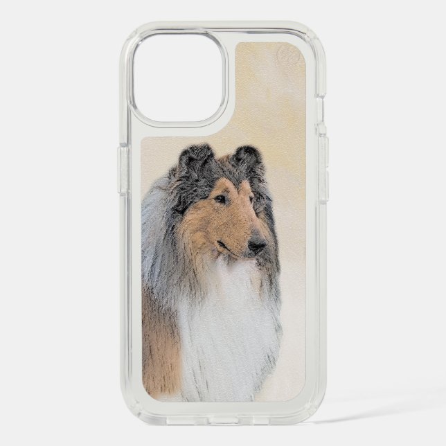 Collie (Rough) Painting - Cute Original Dog Art Speck iPhone Case (Front)
