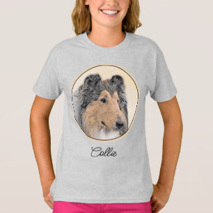 Collie (Rough) Painting - Cute Original Dog Art T- T-Shirt