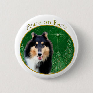 Collie (rough) Peace Button