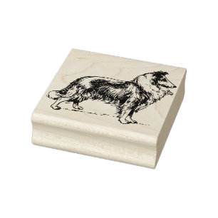 Collie Rubber Stamp
