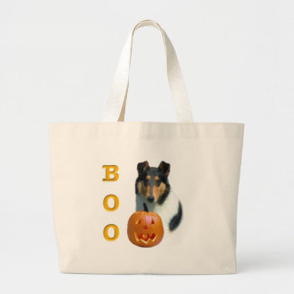 Collie (smooth) Boo Large Tote Bag