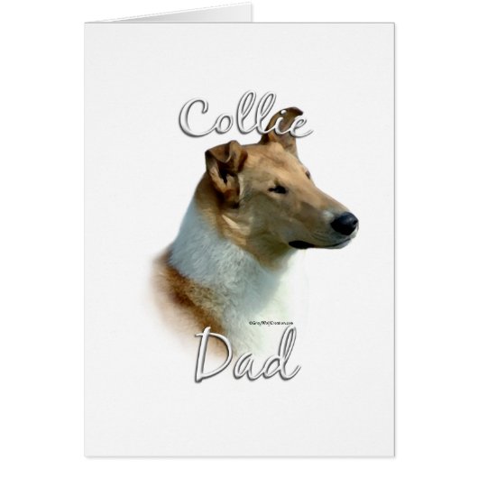 Collie (smooth) Dad 2 Cards (Front)