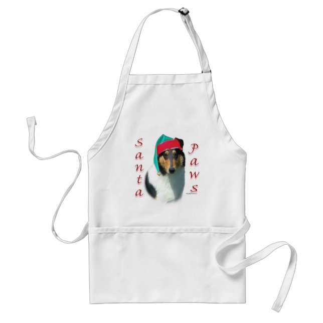 Collie (smooth) Santa Paws Adult Apron (Front)