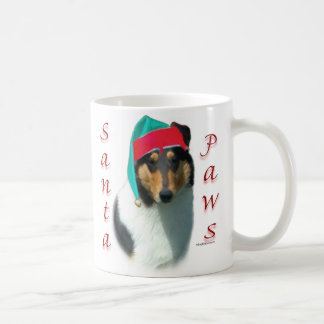 Collie (smooth) Santa Paws Coffee Mug