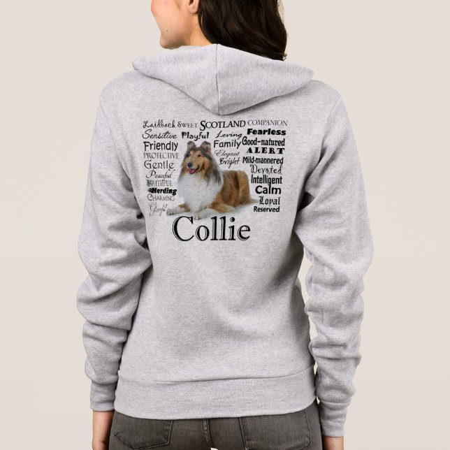 Collie Traits Hoodie (Back)