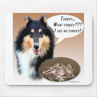 Collie Turkey Mouse Pad