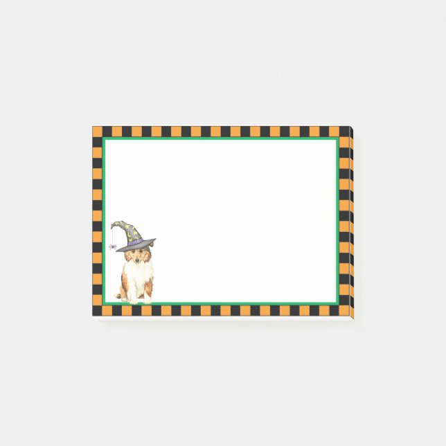 Collie Witch Post-it Notes (Front)