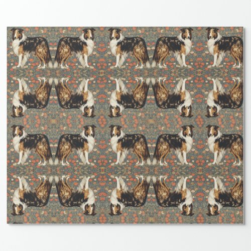 Collie wrapping paper 