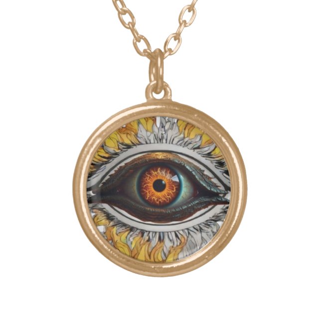 collier gold plated necklace (Front)