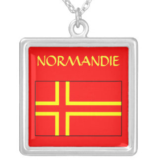 Collier Normandie Cross Silver Plated Necklace