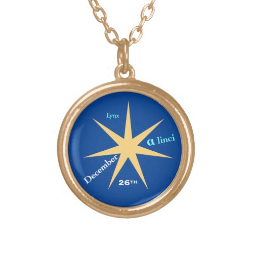 Collier Starlight des CAPRICORNUS du 26  dcembre Gold Plated Necklace