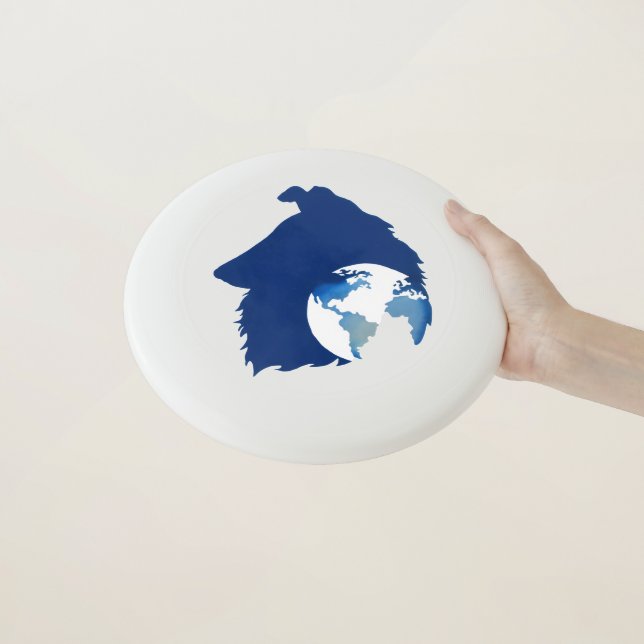ColliesWithoutBorders logo Wham-O Frisbee (In Hand)