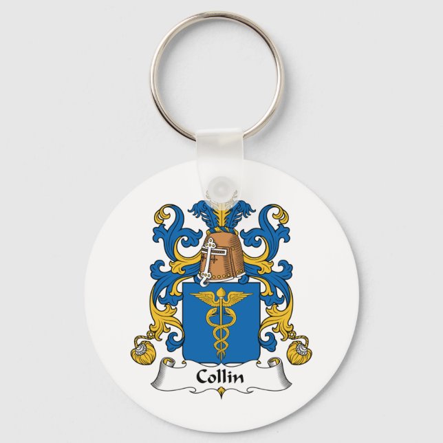 Collin Family Crest Keychain (Front)