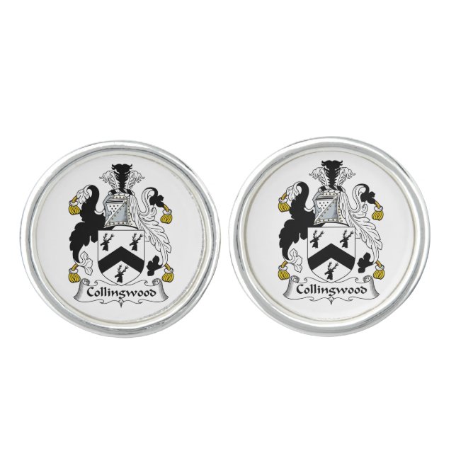 Collingwood Family Crest Cufflinks (Front)