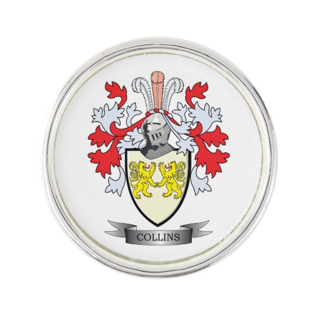 Collins Coat of Arms Lapel Pin (Front)