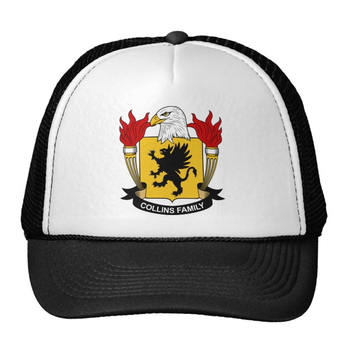Collins Family Coat of Arms Mesh Hat