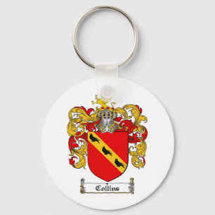 COLLINS FAMILY CREST - COLLINS COAT OF ARMS KEYCHAIN