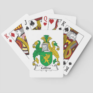 Collins Family Crest Poker Cards