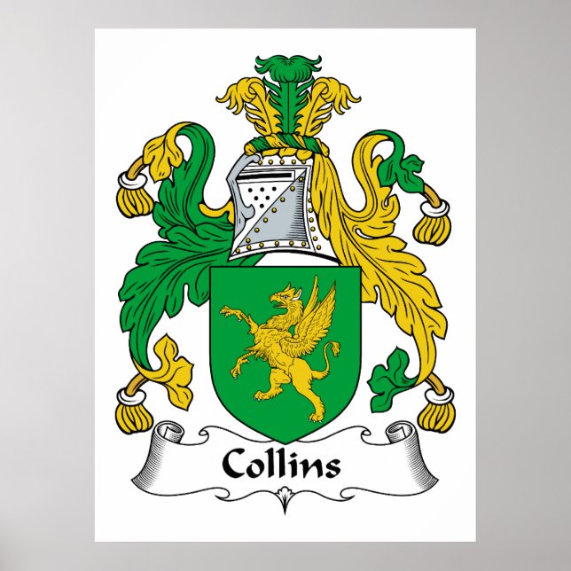Collins Family Crest Poster (Front)