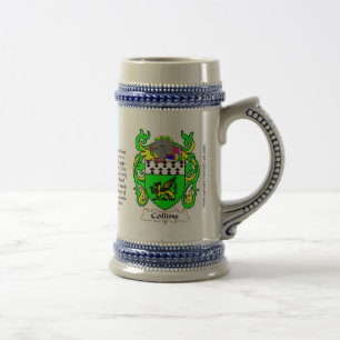 Collins Family Crest Stein