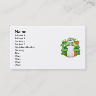Collins Irish Shield Business Card