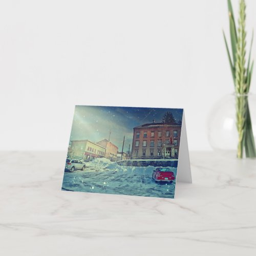 Collinsville Snow Scene Note Card