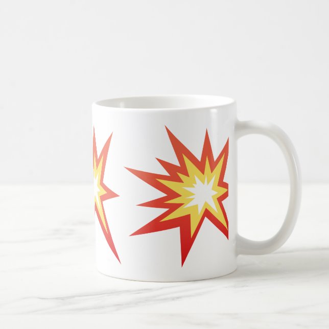 Collision Symbol Emoji Coffee Mug (Right)