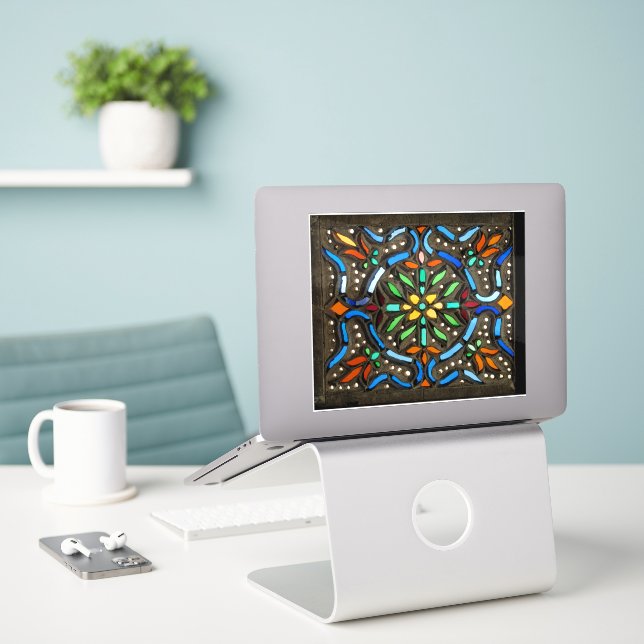 Collorful Ottoman pattern Sticker (Laptop On Desk)