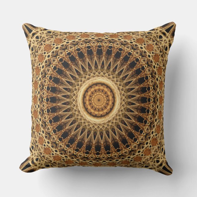 Colluseum Mandala Outdoor Pillow (Front)