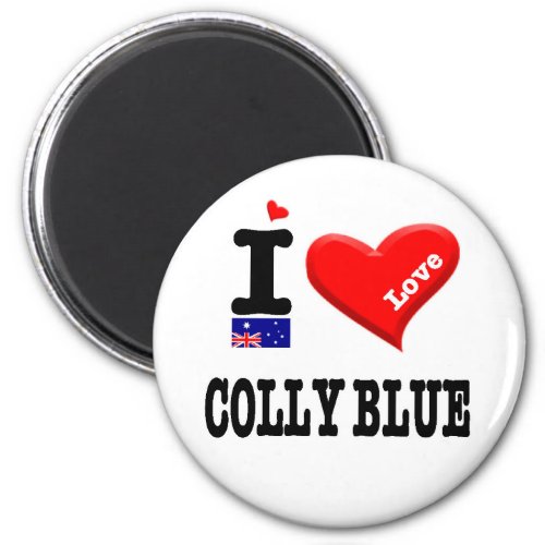 COLLY BLUE _ I Love Magnet