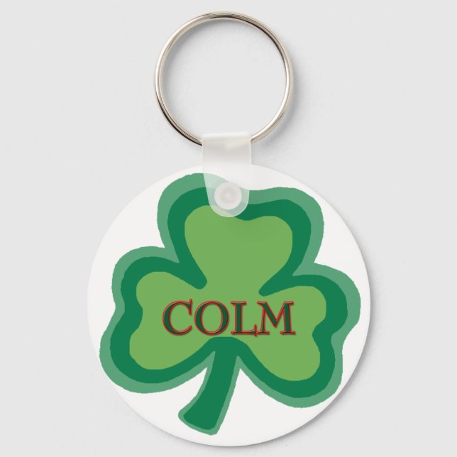 Colm Irish Name Keychain (Front)