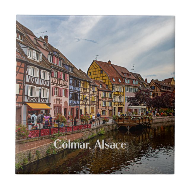 Colmar, Alsace, France Ceramic Tile (Front)