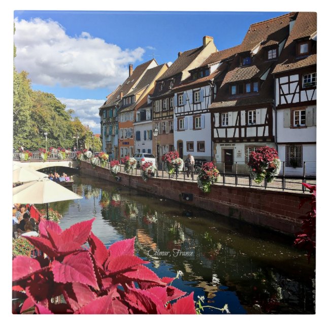 Colmar Alsace France photograph Ceramic Tile (Front)