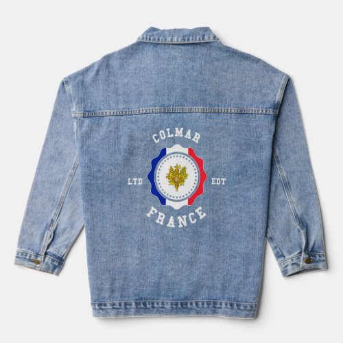 COLMAR France Flag Badge Vintage Premium  Denim Jacket
