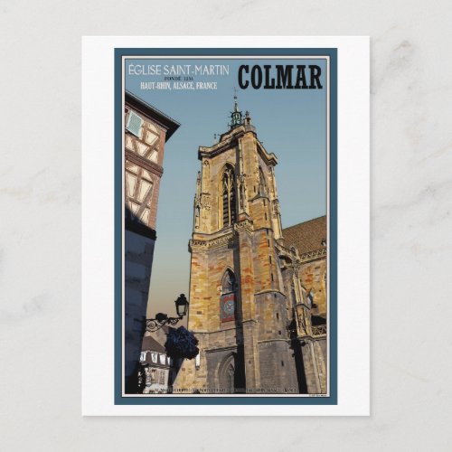 Colmar _ St Martins Church Postcard